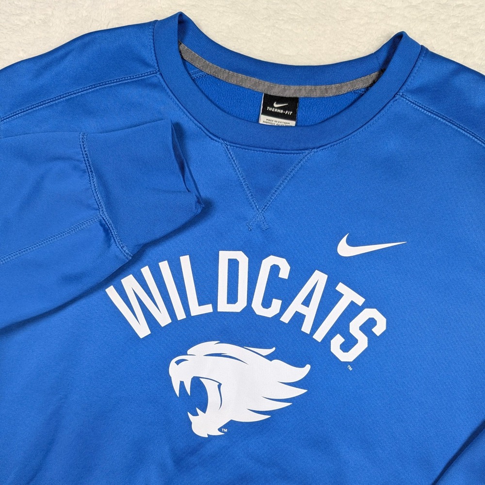 Kentucky Wildcats Sweatshirt Mens XXL Nike‎ Therma-FIT Crewneck NCAA Basketball